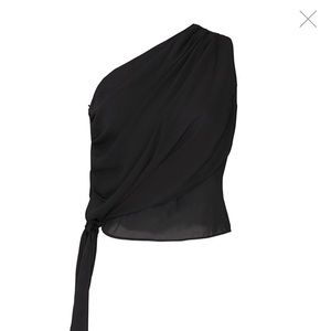 Krisa black off the shoulder top. Small